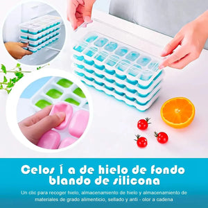 Bandeja hielo silicona tapa quincho terraza chilena bebidas frias verano
