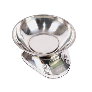 Balanza de Cocina de Metal Pesa Bandeja Hasta 5 Kg. Precisión y resistencia para tus recetas. ¡Ideal para medir ingredientes fácilmente!-1