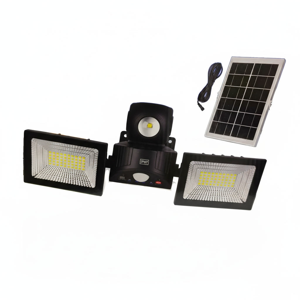 Foco Solar Exterior LED 200W con Sensor Movimiento | Disparo.cl
