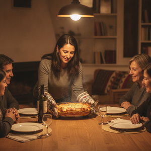 Asadera vidrio con tapa cocina chilena moderna encimera mármol