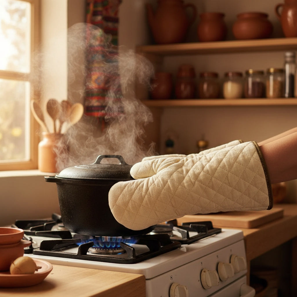 Guantes Horno Toma Ollas Protector Calor | Disparo.cl