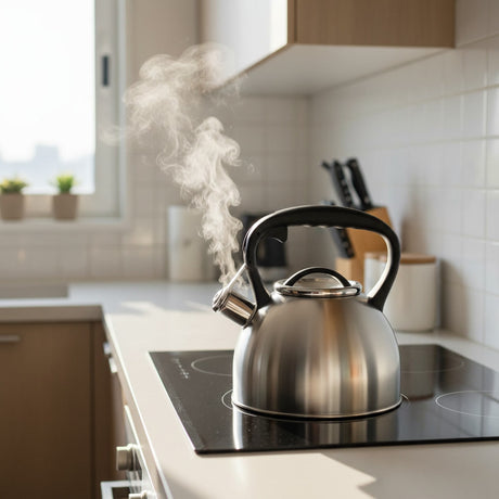 Tetera Acero Inoxidable Wens 3L Silbato Induccion Gris | Disparo.cl