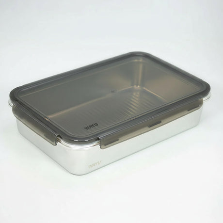 Hermético acero inoxidable 5L Wayu Microsafe vista frontal fondo blanco