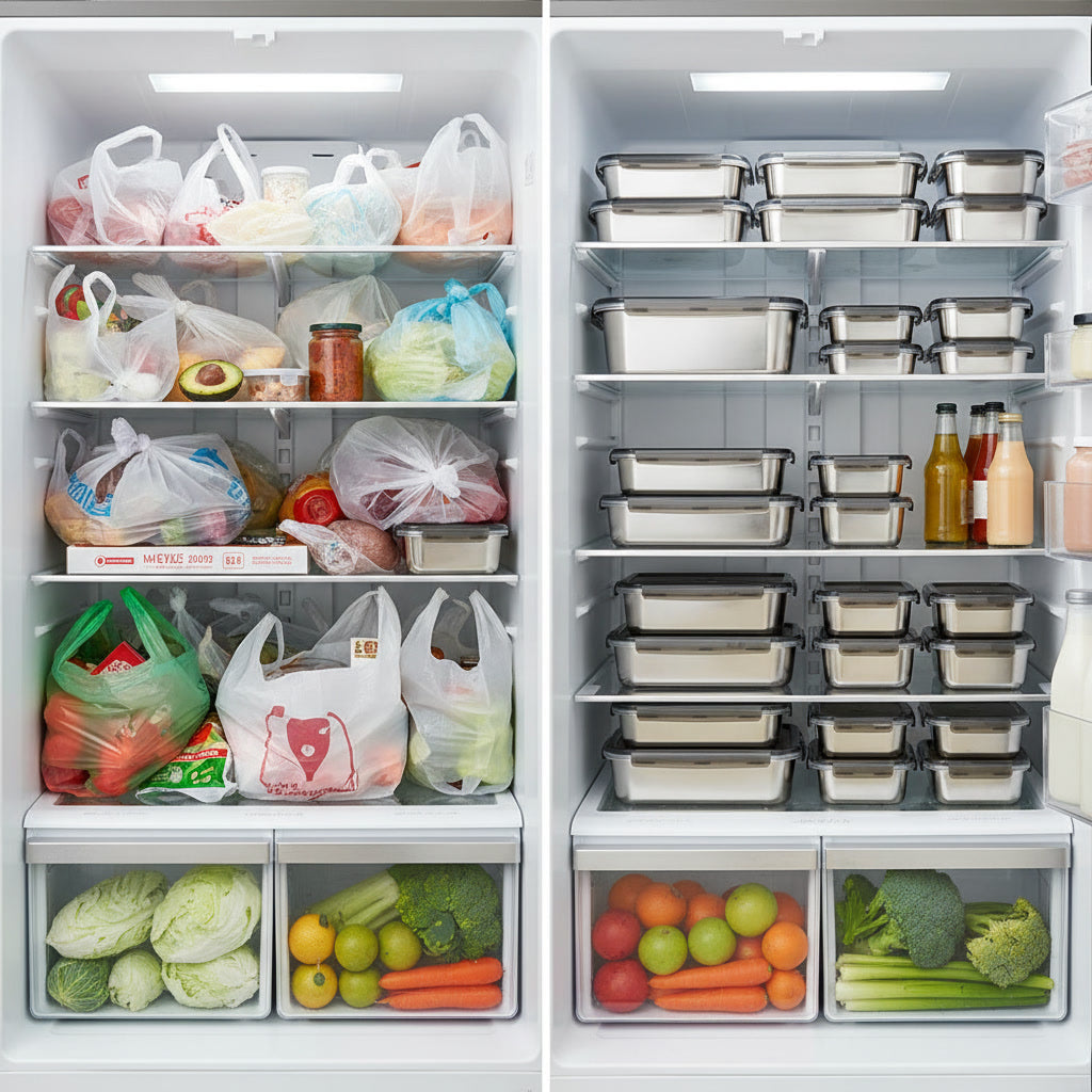 Hermético Acero Inox 5L Microsafe Apto Microo | Disparo.cl