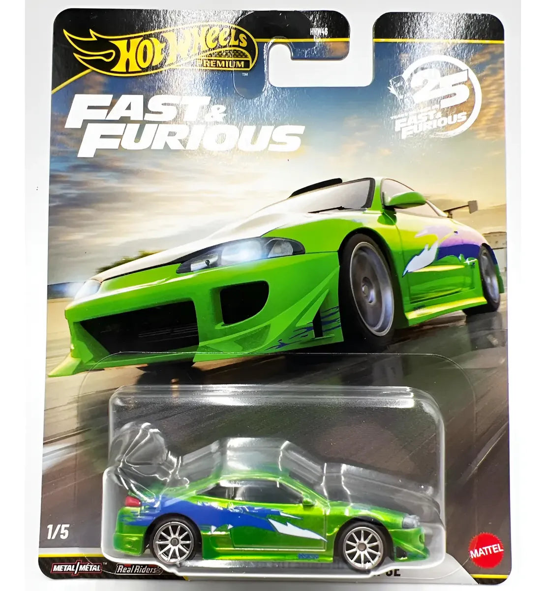 Hot Wheels Premium Mitsubishi Eclipse Fast & Furious
