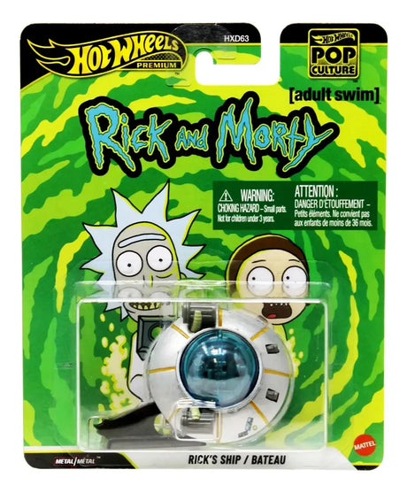 Hot Wheels Premium Rick's Ship Rick And Morty Pop Culture diecast coleccionable en blister