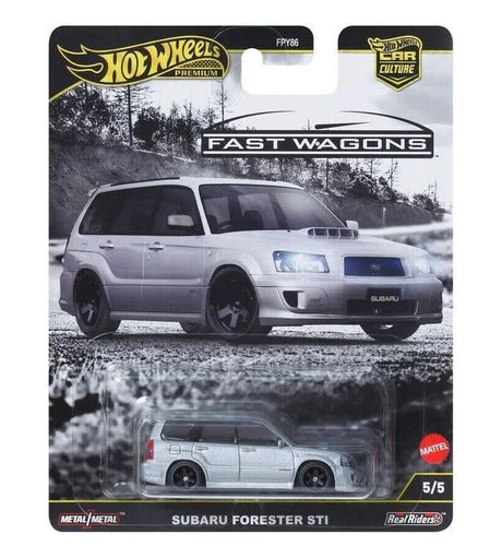 Hot Wheels Premium Subaru Forester STi Fast Wagons 5/5 plata escala 1:64