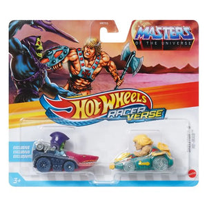 Hot Wheels RacerVerse pack doble He-Man y Skeletor Masters of the Universe vista frontal