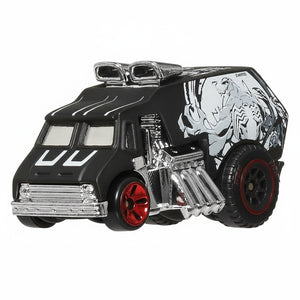 Auto coleccionable Hot Wheels Venom con rines rojos y motor expuesto plateado