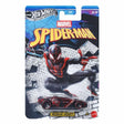 Hot Wheels Silver Series 3/5 Rogue Hog Miles Morales Marvel Spider-Man auto cromado rojo