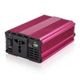 Inversor de corriente 500W 12V 220V Olsace aluminio rojo vista frontal