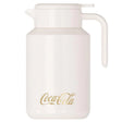 Jarra termo Coca-Cola Germ 1600ml acero inoxidable blanca logo dorado vista frontal