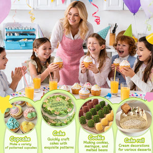 Kit decoración cupcakes pastelería familia chilena cocina hogar