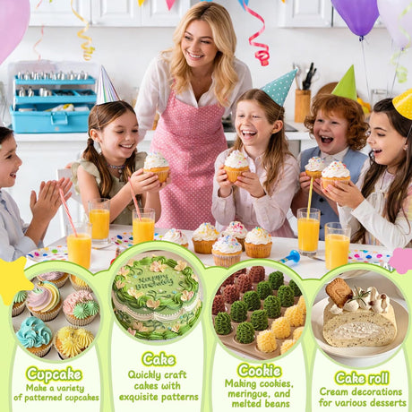 Kit decoración cupcakes pastelería familia chilena cocina hogar