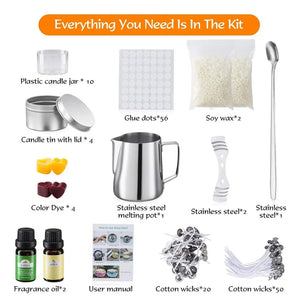 Kit velas artesanales encendidas en sala de estar chilena ambiente cálido