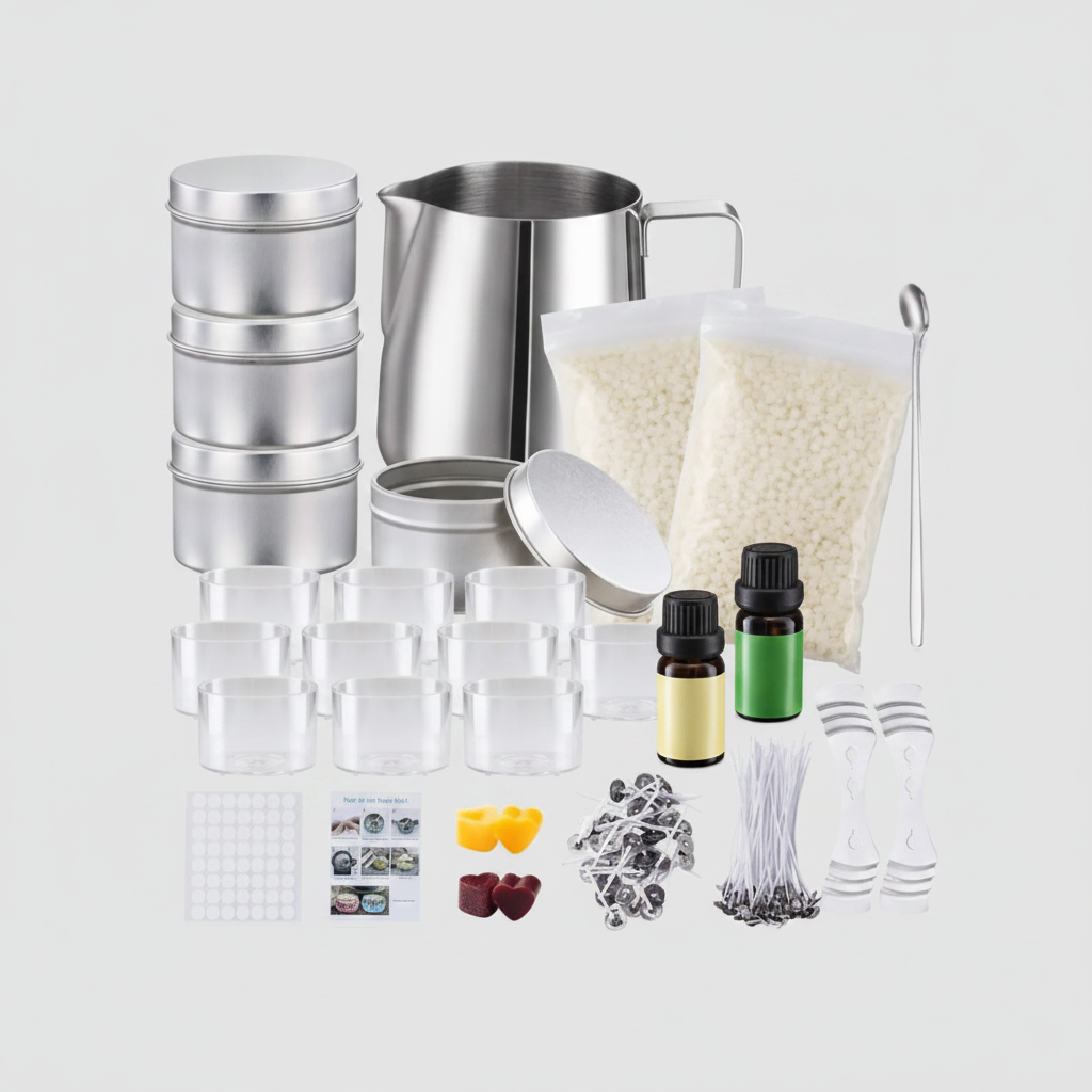 Kit de velas DIY como regalo de cumpleaños en hogar chileno