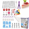 Set reposteria 100 piezas boquillas acero inoxidable kit decoracion tortas vista frontal
