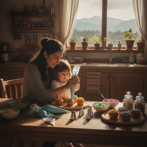 Kit reposteria decoracion tortas cumpleanos cocina chilena mujer decorando pastel