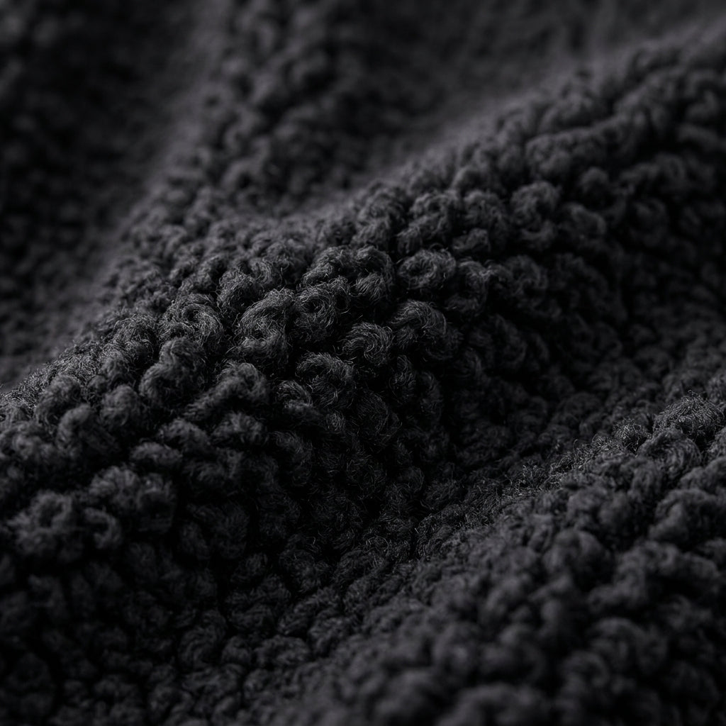 Manta Sherpa Jacquard Martiné Negro 127x152cm | Disparo.cl