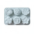Molde Silicona Flores Rosas Repostería Cocina Silicona - imagen 1