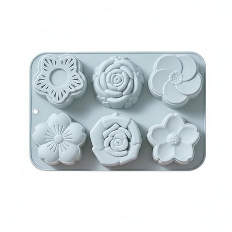 Molde Silicona Flores Rosas Repostería Cocina Silicona - imagen 1