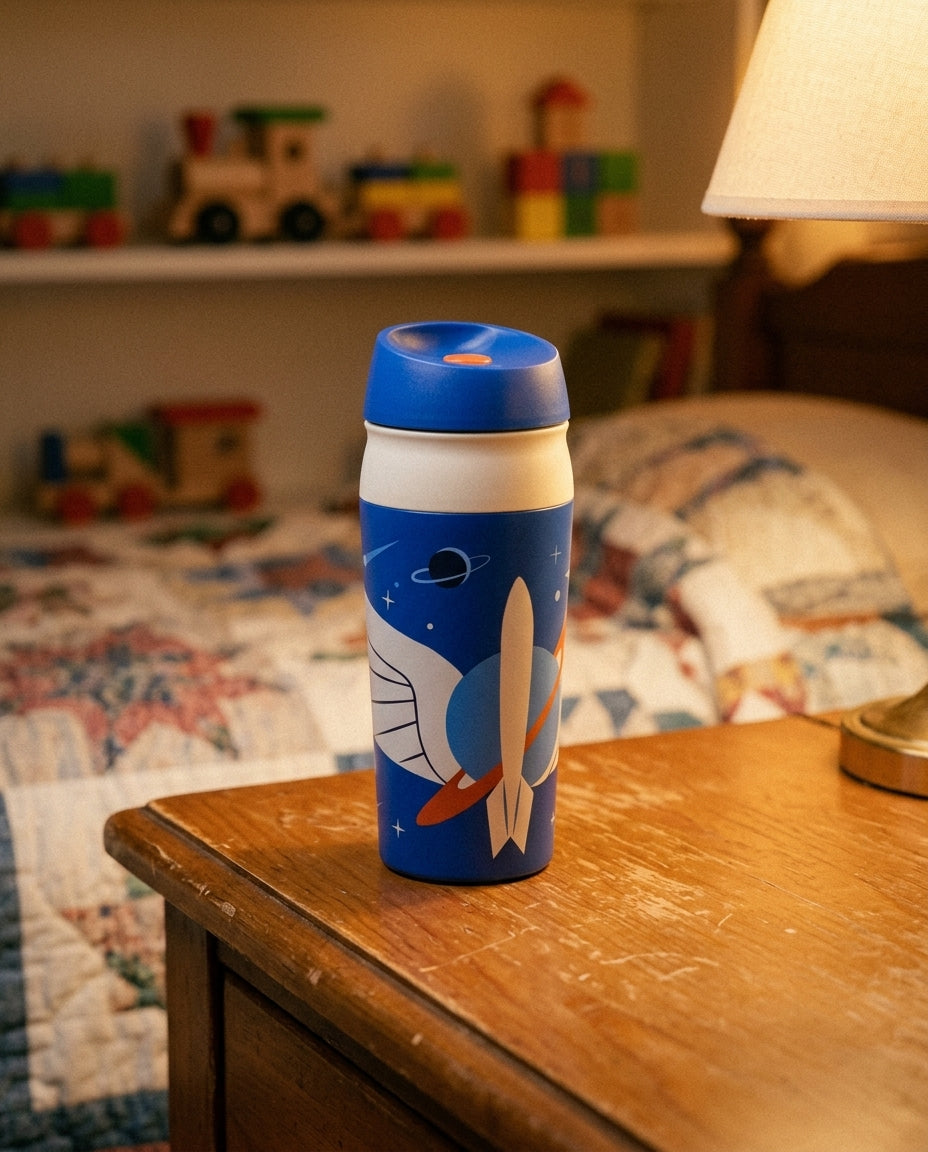 Mug botón Toy Story 5 cocina hogar chileno uso diario niños