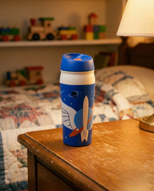 Mug botón Toy Story 5 cocina hogar chileno uso diario niños