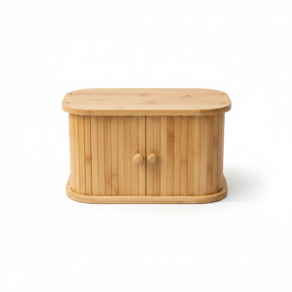 Panera Organizador Cocina Bambú Puertas Madera | Disparo.cl