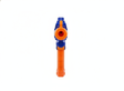 Pistola juguete dardos blandos eléctrica azul naranja 74cm vista frontal