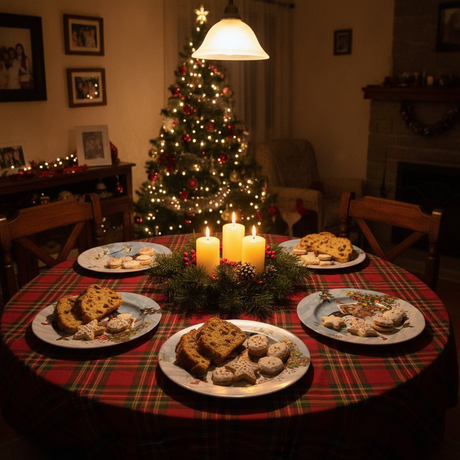 Platos navideños melamina mesa navideña comedor hogar chileno fiestas