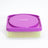 Porta sandwich escolar Kido violeta plástico BPA free vista frontal