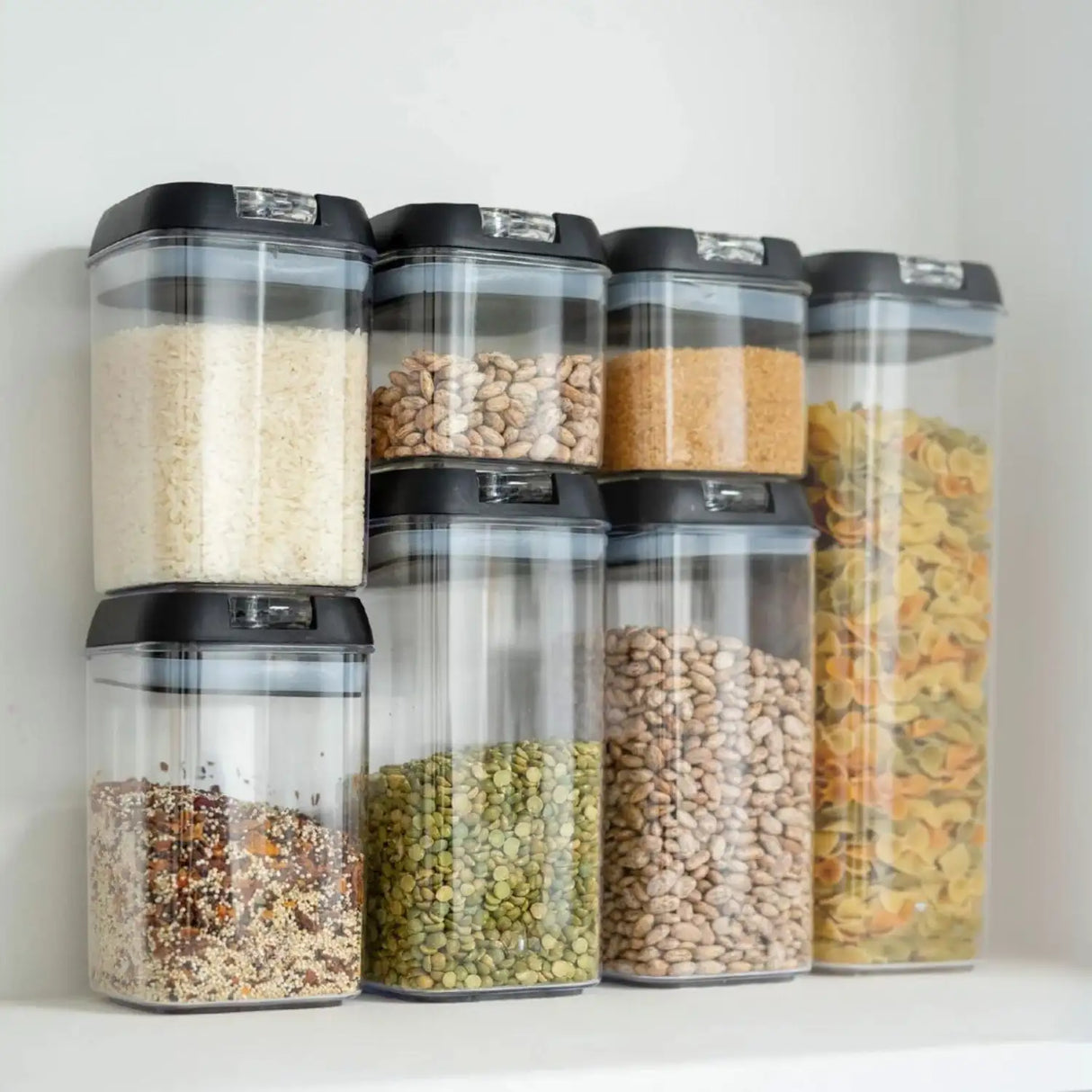 Pack 7 Recipientes Pristiko Almacenamiento Cocina Marca Chilena