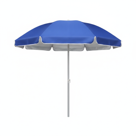 Quitasol sombrilla 120cm azul filtro UV impermeable vista frontal fondo blanco