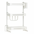 Rack organizador 3 niveles metal blanco cocina encimera vista frontal