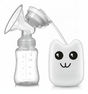 Extractor leche eléctrico portátil USB con mamadera 150ml vista frontal