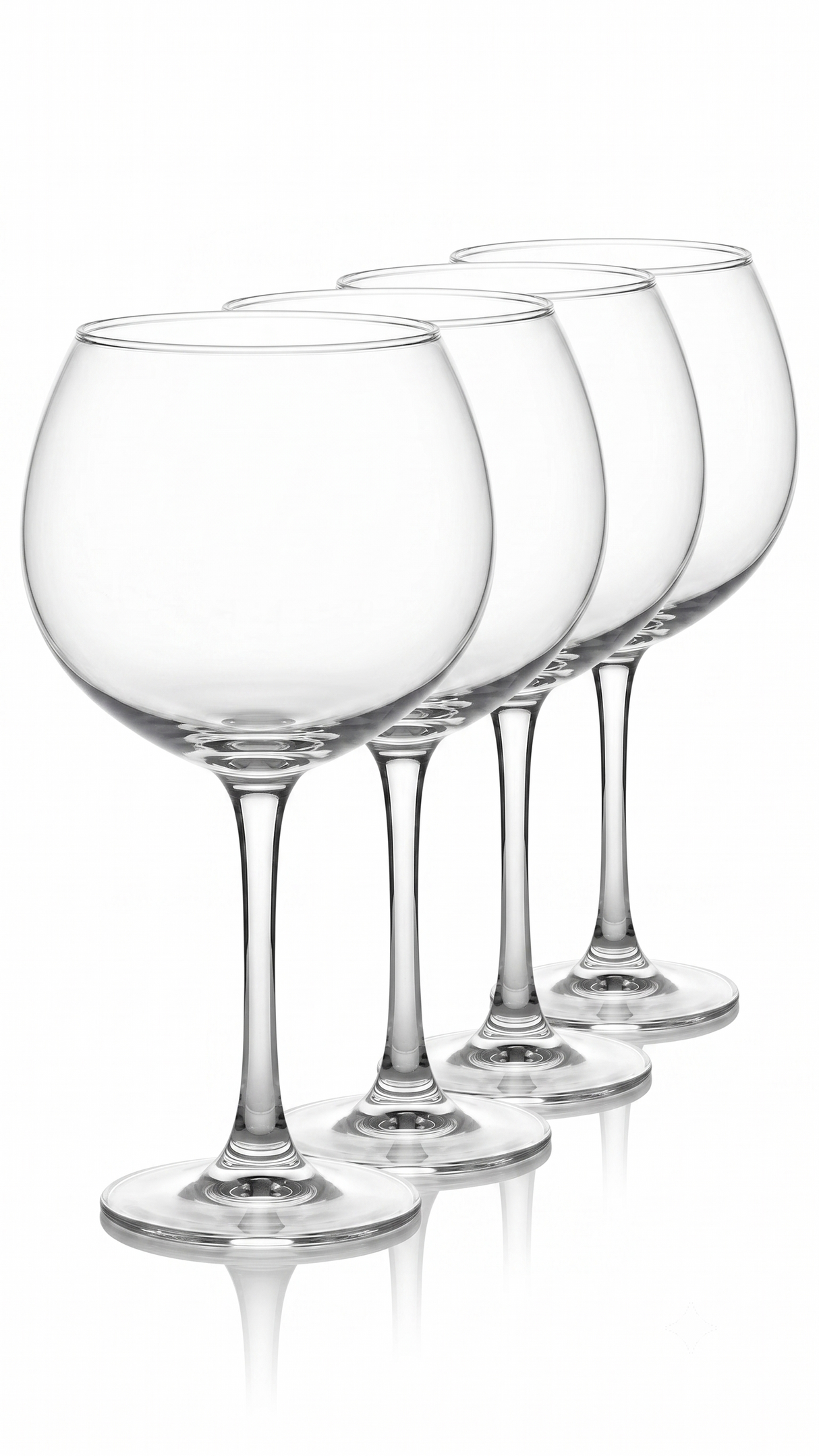 Set 4 copas gin tonic balon 680ml Glasso vidrio transparente vista frontal