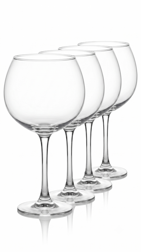Set 4 copas gin tonic balon 680ml Glasso vidrio transparente vista frontal