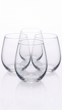 Set 4 vasos gin tonic stemless Glasso 480ml fondo blanco vista frontal