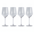 Set 4 copas vino vidrio Glasso Ginebra 510cc vista frontal fondo blanco