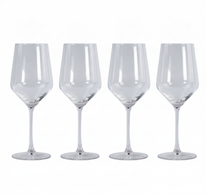 Set 4 copas vino vidrio Glasso Ginebra 510cc vista frontal fondo blanco
