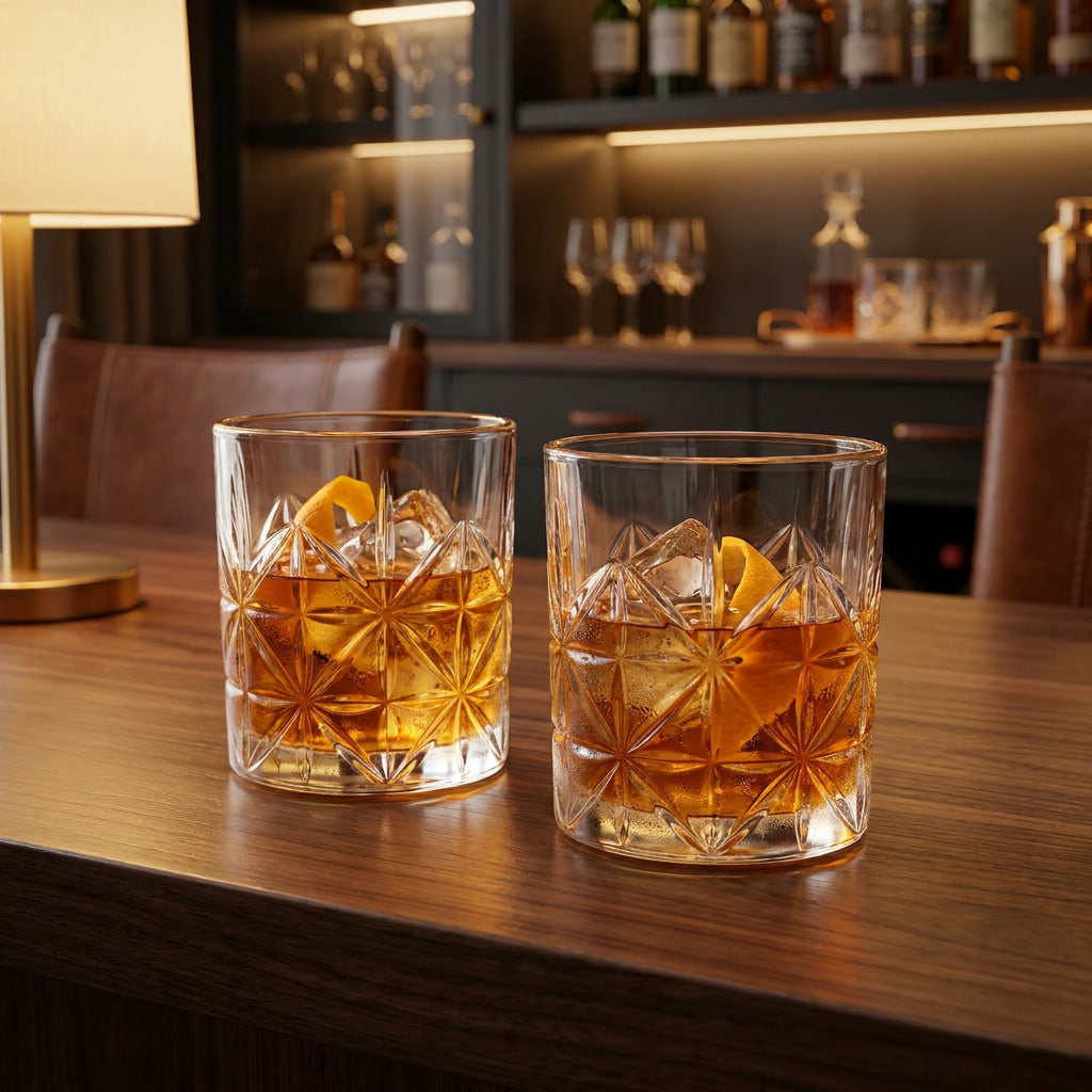 Persona sosteniendo vaso tallado whisky coctel reunión al aire libre Chile