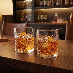 Persona sosteniendo vaso tallado whisky coctel reunión al aire libre Chile