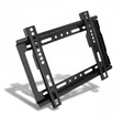 Soporte TV pared fijo negro VESA 200x200 vista frontal fondo blanco