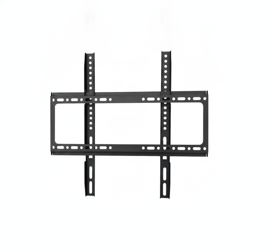 Soporte TV pared fijo negro 26 a 63 pulgadas vista frontal