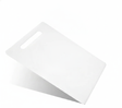Tabla para cortar plástico blanca 40x25 cm vista frontal fondo blanco