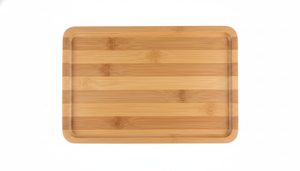 Tabla de picoteo madera rectangular 29x19cm vista frontal fondo blanco