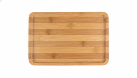 Tabla de picoteo madera rectangular 29x19cm vista frontal fondo blanco