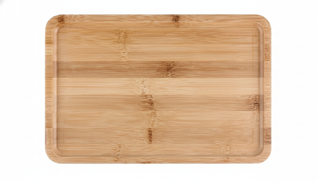 Tabla de picoteo madera rectangular 40x29cm vista frontal fondo blanco
