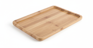 Tabla de picoteo madera rectangular 35x23cm vista frontal fondo blanco