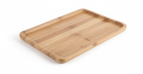 Tabla de picoteo madera rectangular 35x23cm vista frontal fondo blanco